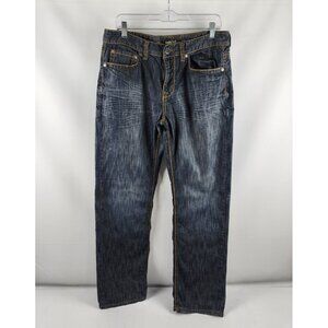Helix Jeans Mens 32x30 Black Instinct in a Virtue Straight Leg Denim
